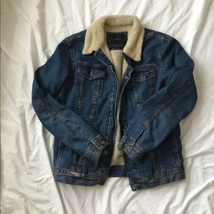 Zara Men’s Denim lined Jacket 42 L